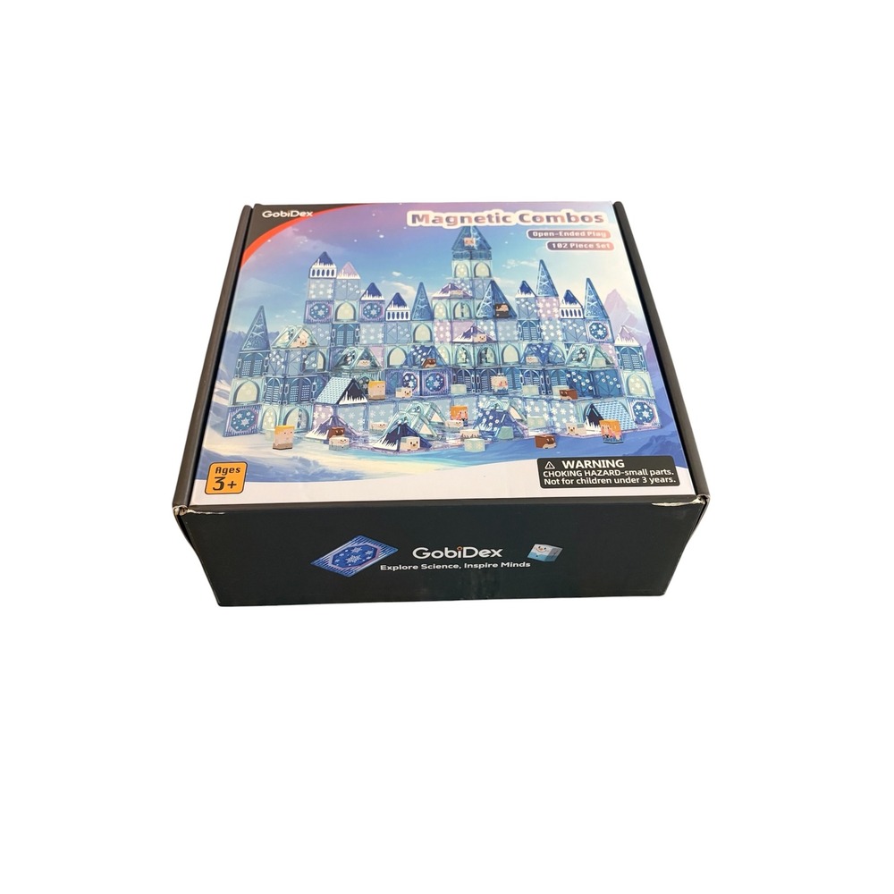 GobiDex Magnetic Combos 102 Piece Set Magnet Tiles Frozen Castle Theme Kids Toy